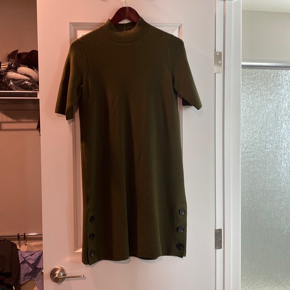 Ann Taylor Olive Green sweater dress